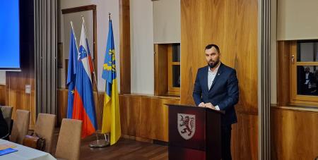 Sentrupert - Ustanovna seja 14122022, nagovor novega zupana Tomaza Ramovsa, foto Lapego (1)